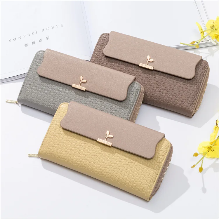 

women fashionable wallet wholesale ladies leather minimalist wallet, 6 colors