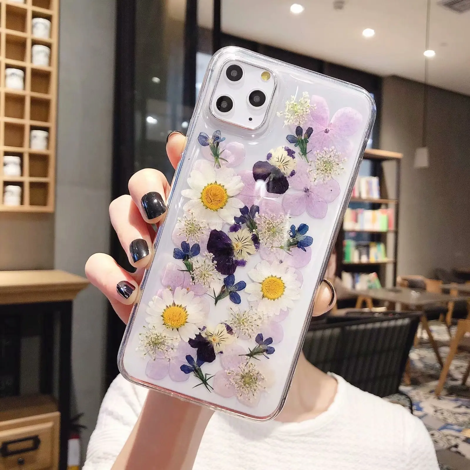 

Ultra Thin Transparent Clear Flower Phone Case For IPhone XS Mobile Cases
