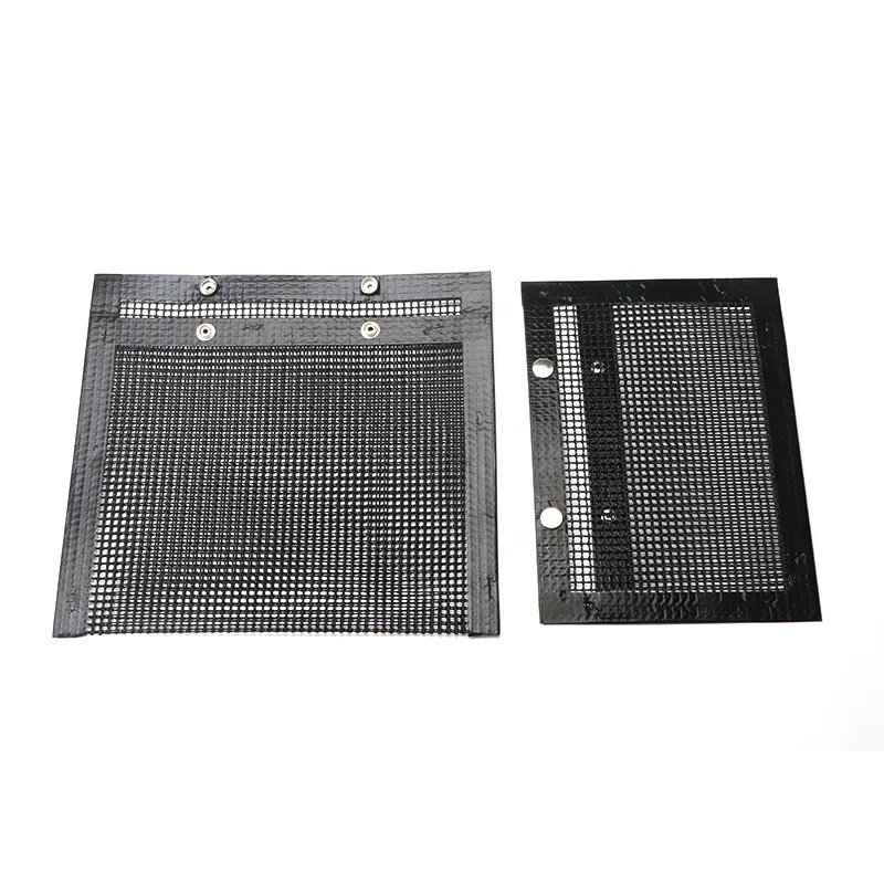 

high quality Reusable Heat Resistant PTFE Barbecue Baking BBQ Grill PTFE Mesh Bag, Black,brown