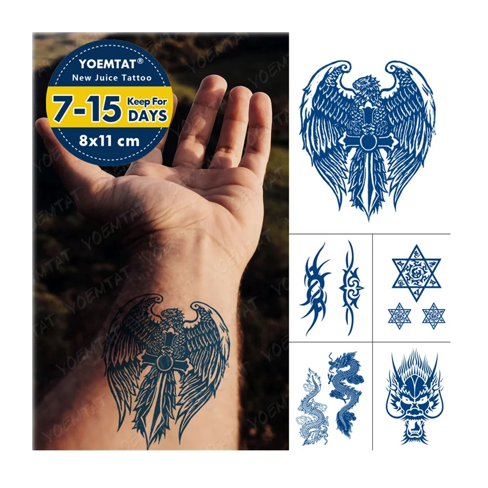 

Non-Toxic Mandala Flower Waterproof Tattoo Sticker, Cmyk