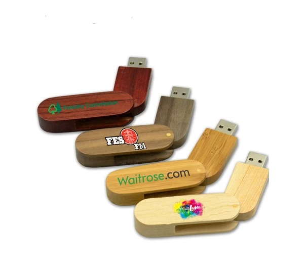

Hot Sale Wooden USB Flash Drive Swivel Pen Drive Wedding Gift USB Memory Stick 2.0 3.0 1GB 2GB 4GB 8GB 16GB 32GB 64GB