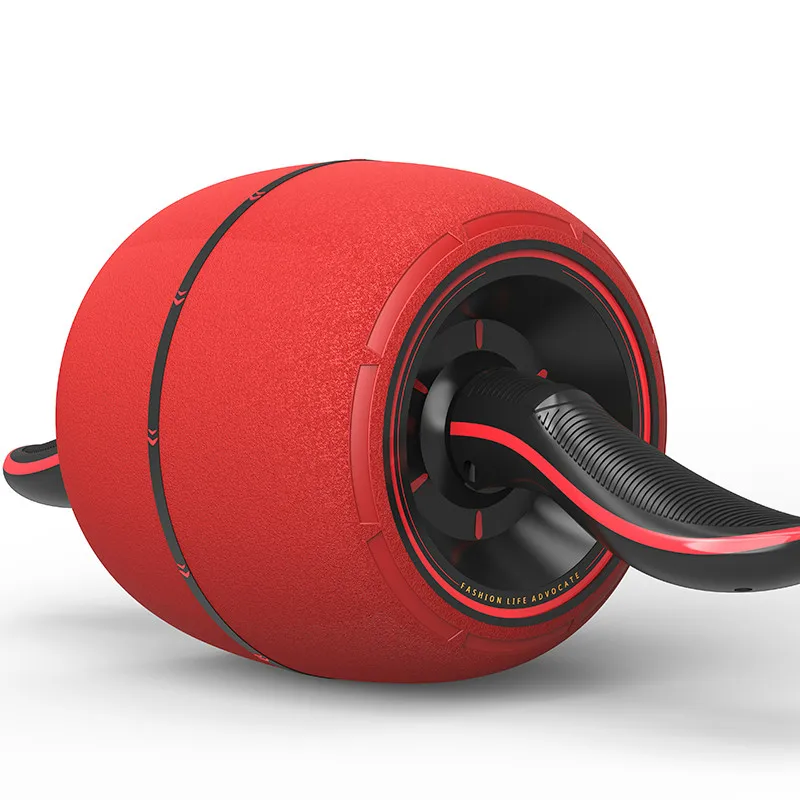 

Hot sale fitness equipment gym muscle training abdominal exercise ab wheel roller, Black/red
