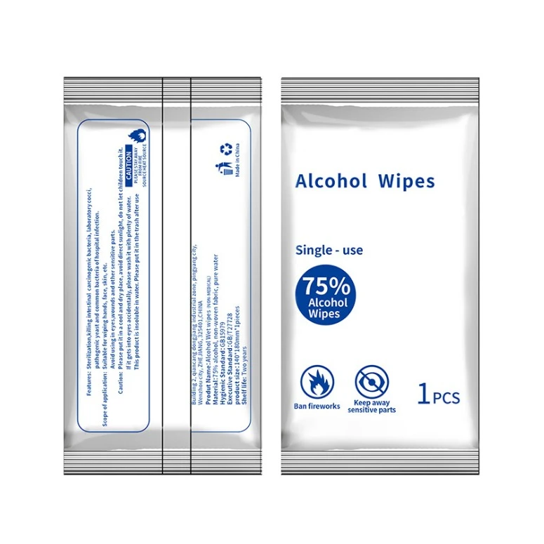 

alcohol wipe individual