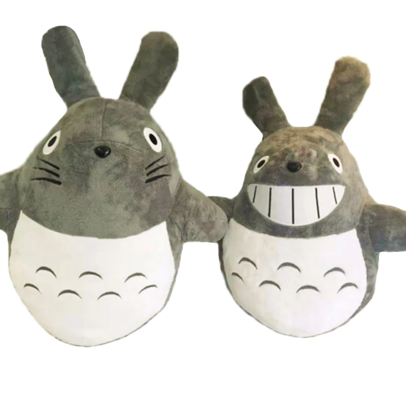

Free Shipping Totoro Unstuffed Plush Toy Pillow Grinning Mini Animal Doll super soft fabric  Gray for kids baby NiuniuDaddy
