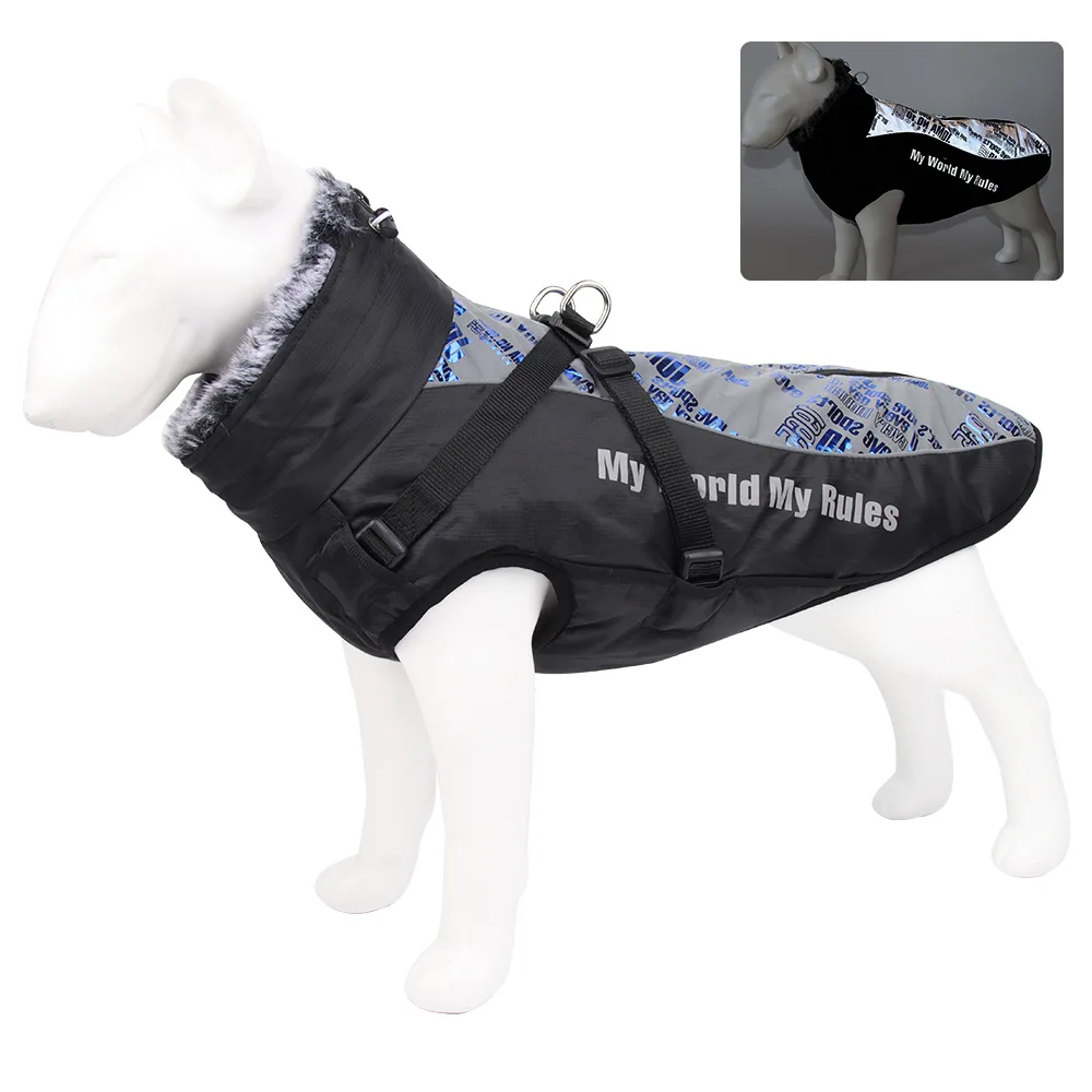 

Warm Winter Windproof Raincoat Dog Clothes Pet Coat Pet Jacket Dog Clothing, Red/sky blue/blue/gray/white