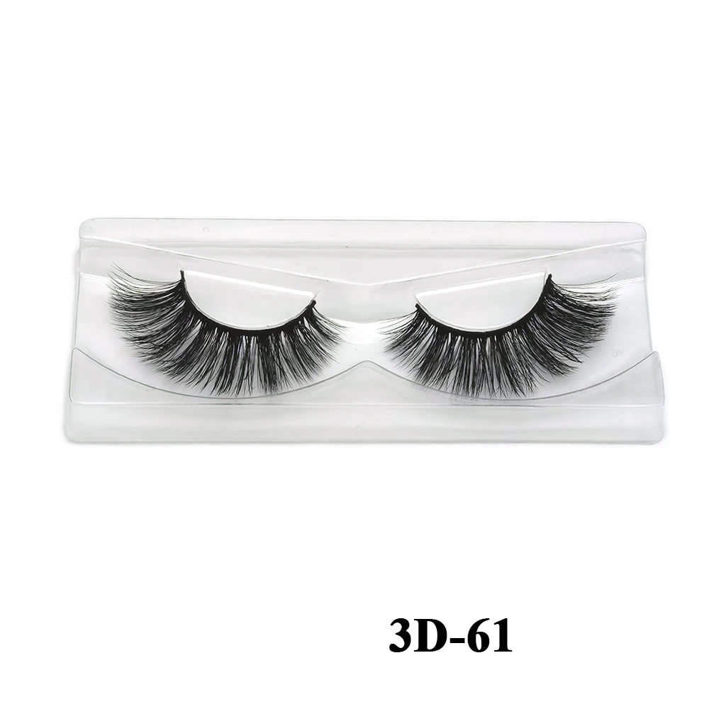 

Vendor Wholesale Beautiful Cosmetic 3D Eyelashes With Customized Box, Black color