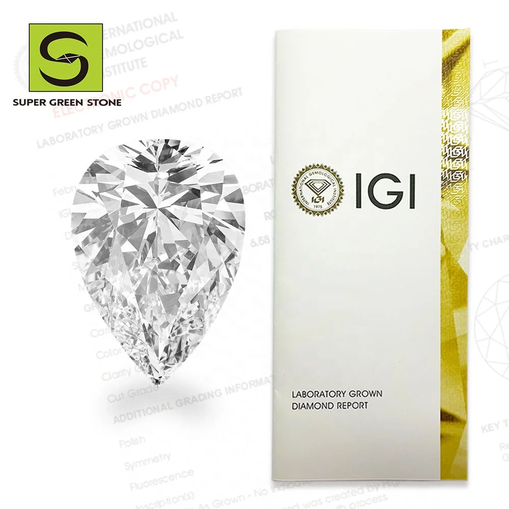 

SuperGS SGSD041 White 1Carat Uncut Rough Price Loosely Heart Shape Cushion Emerald Cut 1ct Vs Lab Grown Diamond