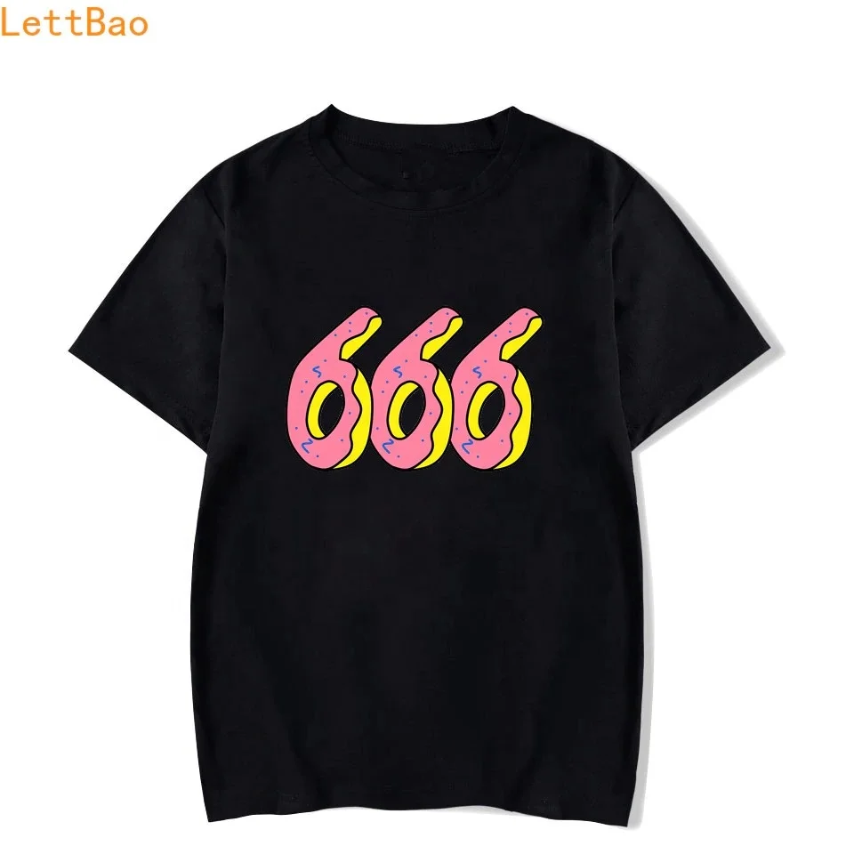 

Wholesale Tyler The Creator t-shirt Golf Wang Frank Ocean OFWGKTA Skate summer 666 letter print Cotton Tshirt vogue tshirt homme, Multi color optional