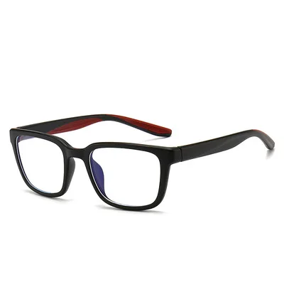 

New Fashion TR90 Anti-blue Light Flat Mirror Classic Men's Sports Eye Glasses Frame Equipped with Myopia Retro Computer Glasses, Custom color