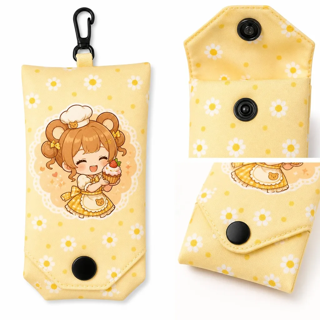 Matching Mini Storage Pouch with Snap Fastener