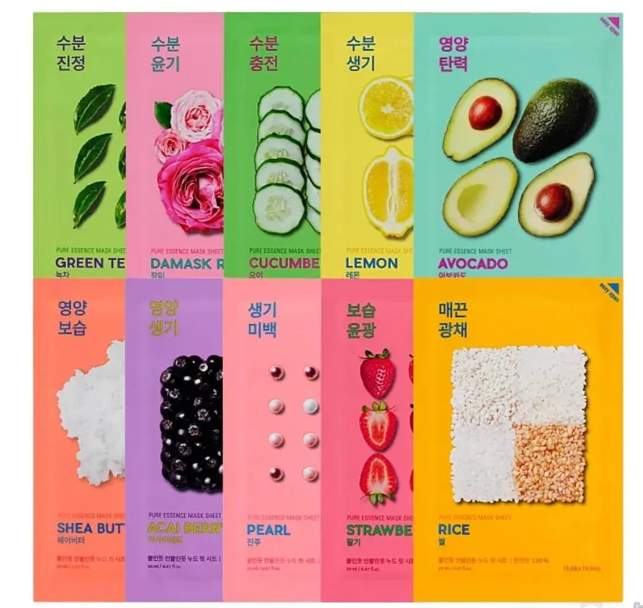 

Free Shipping Korean Beauty Products Pure Essence Skincare Face Mask