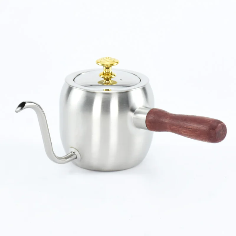 

Hotel sale stainless steel pour over tea coffee tool gooseneck Kettle gooseneck Kettle, Silvery/black