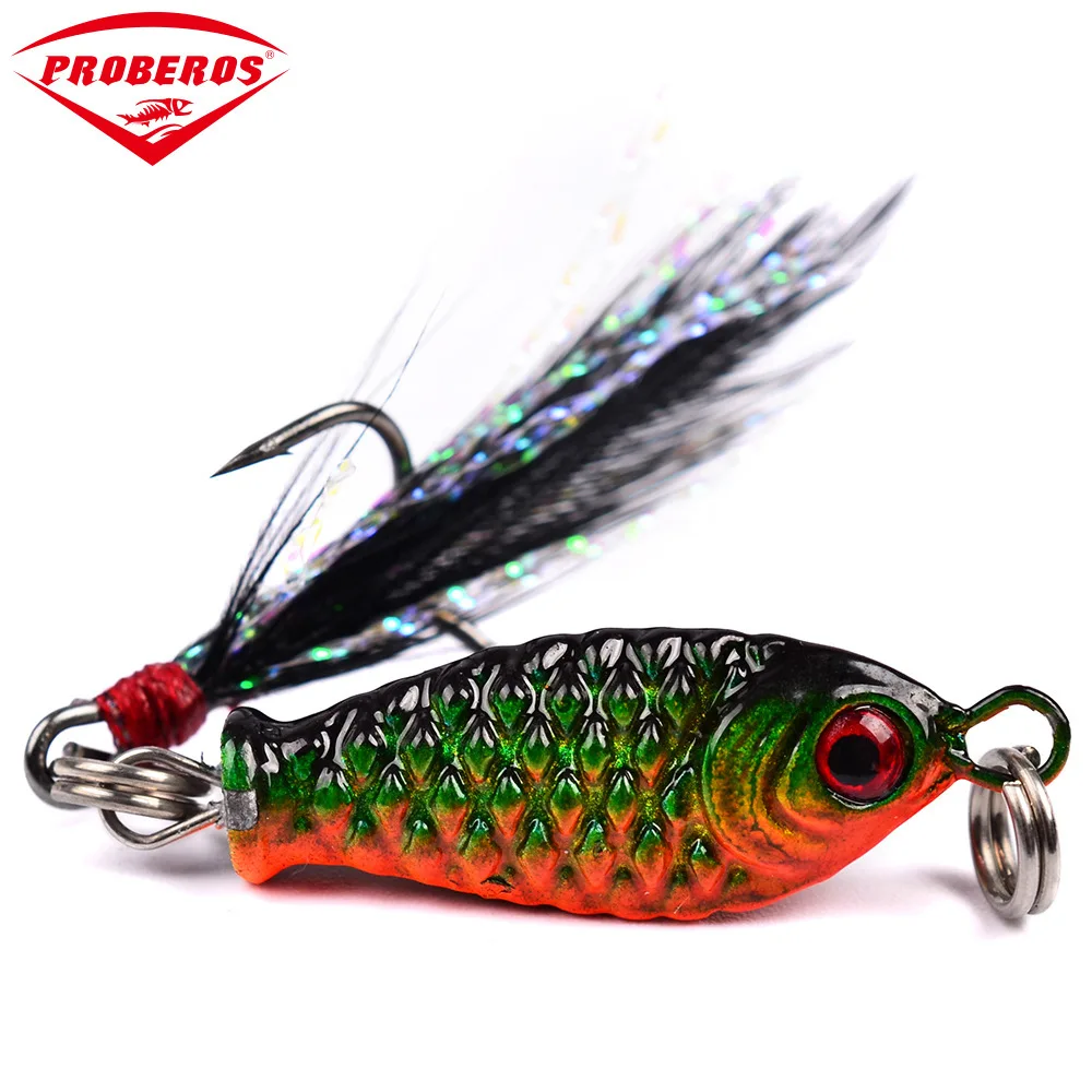 

Lifelike Wobbler Fishing Lure Hard Bait With Feather Hooks VIB Ration Ocean Beach Fishing Artificial Lead Jig Swimbait Bait Pesa