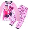 bulk wholesale custom cotton pink kids clothes 7 - 12 years girls 2 piece set long t shirts and baby long legging