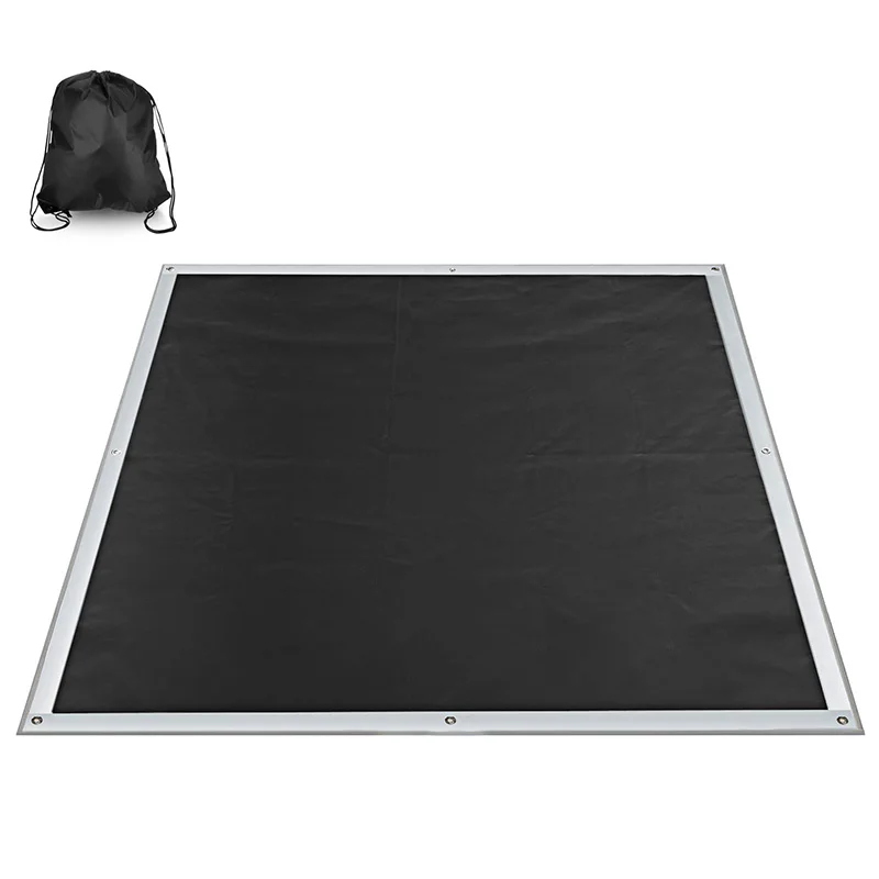 

67x60 Black Grill Mat&Fire Pit For Under Fire Pit BBQ Deck Fireproof Square Fire Pit Mat