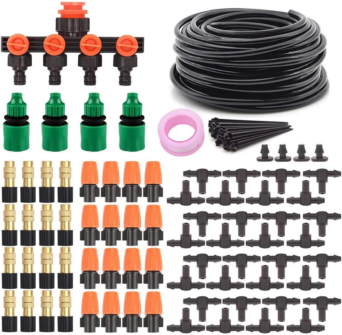 

garden accessory price spray drip irrigation system with brass nozzle garden water sprinkler pivot irrigation system, Black