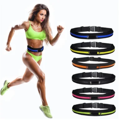 

Running cycling Fanny pack men's and women's fitness running belt double bags elastic invisible outdoor sport waterproof waist b, 8 colors