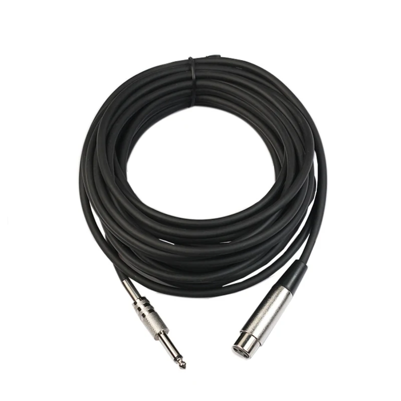 

Dropshipping Customized Logo 3m XLR 3-Pin Female to 1/4 inch (6.35mm) Mono Shielded Microphone Mic Cable