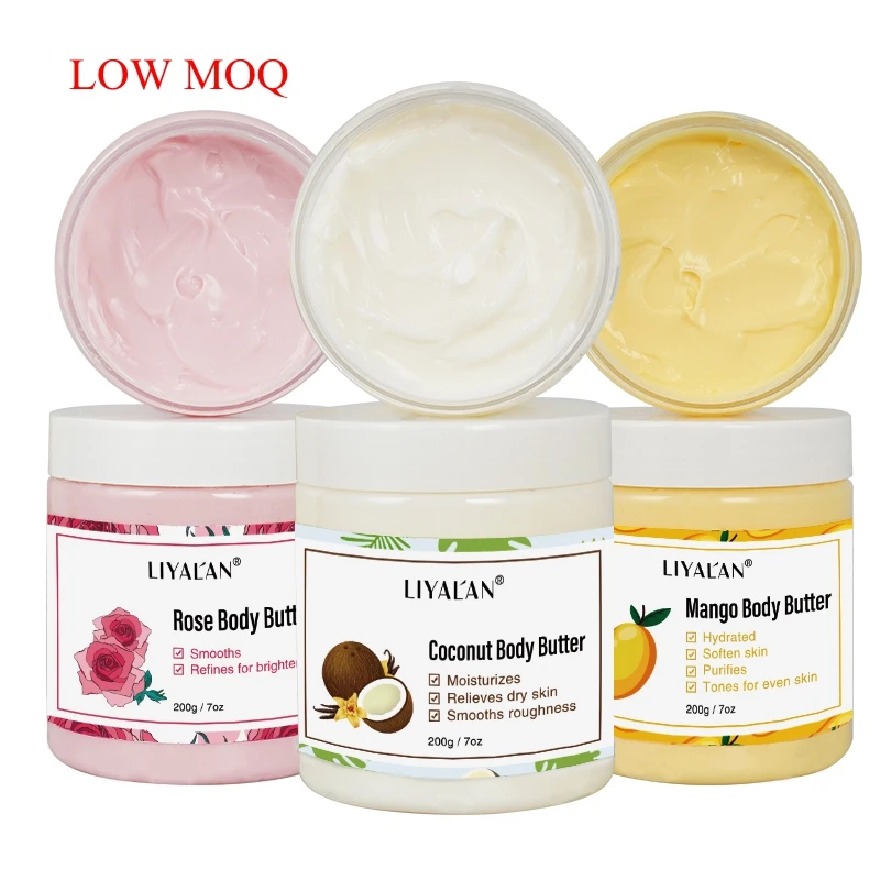 

Wholesale Natural Organic Mango Lotion Skin Care Rose Cream Private Label Moisturizer Whitening Raw Whipped Shea Body Butter