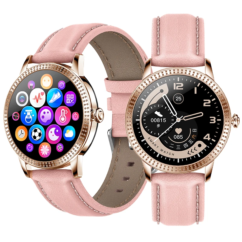 

Women Smart Watch CF18P Heart Rate Blood Pressure Ladies Smartwatch IP67 Waterproof Health Tracker Sports Bracelet 1.08Inch