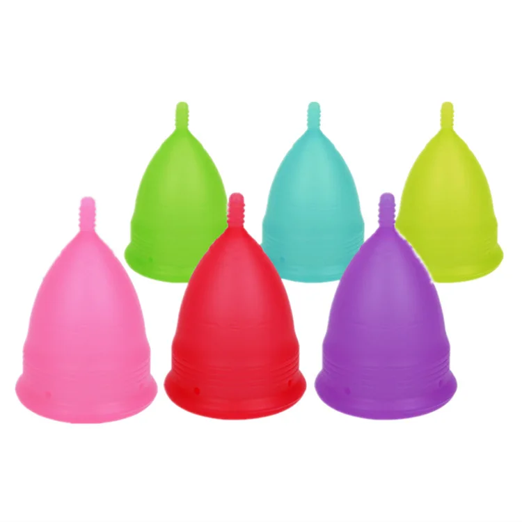 

Eco-friendly Medical grade silicone girls period copa menstruation cup colorful menstrual cup, Customized