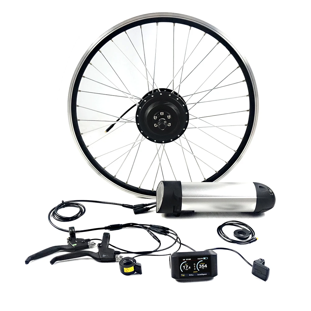 

Greenpedel 26 inch front wheel 36v 350w hub motor electric bike kit for electric bicycle china
