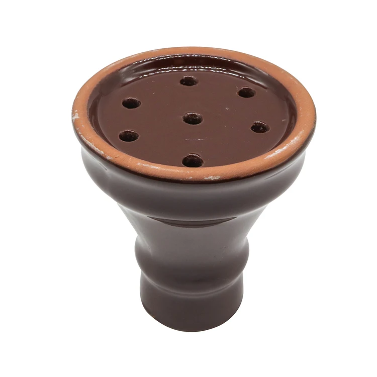 

wholesale clay shisha guo Ceramic hookah bowl, Brown