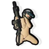 Factory price cheap custom your own logo gun pvc patch
