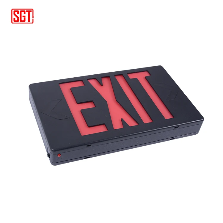 Wholesale price led emergency light led black exit sign for hospital