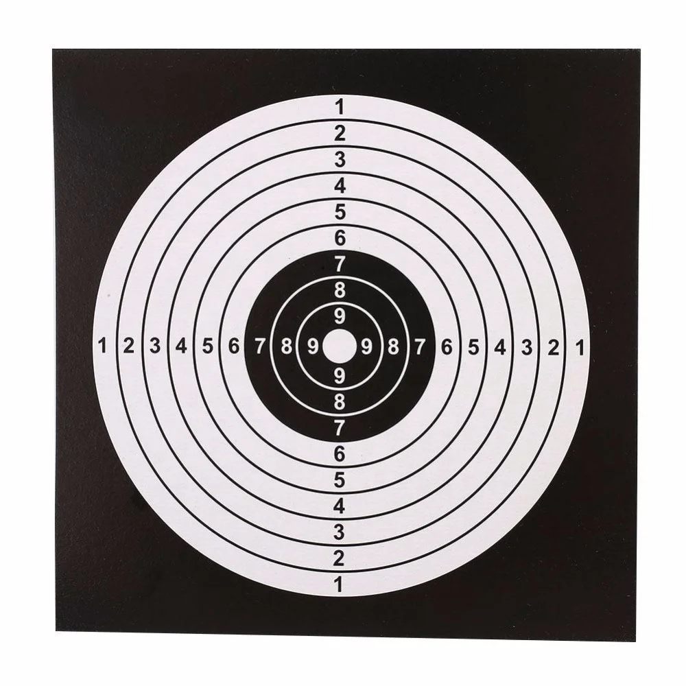 

new design 2021 Training cheap Wholesale price shooting target silhouette Ring Paper Targets non adhesive reactive papers games toys, Can be customised