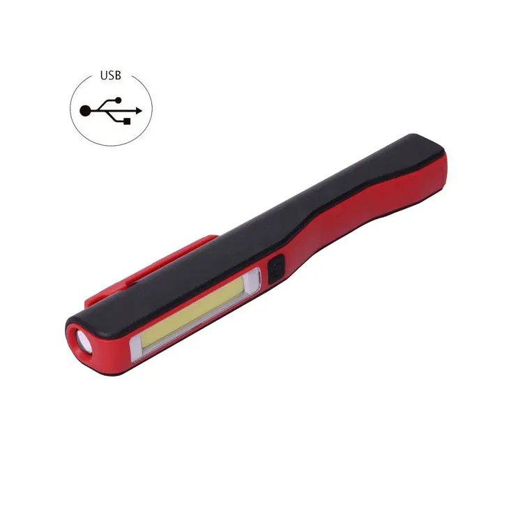 Ningbo Suppliers Factory Cob Flashlight Popular USB LED COB Pocket Lamp Rechargeable Led Pen Work Light