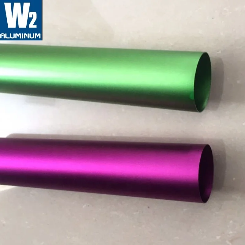 
Color Extruded Anodized Aluminum Tubing Round Extruded Aluminum Pipe 