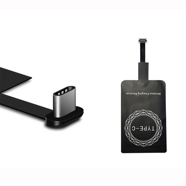 

UUTEK Fast Charging Qi Wireless Charger Receiver Charging Adapter Receptor for Type C