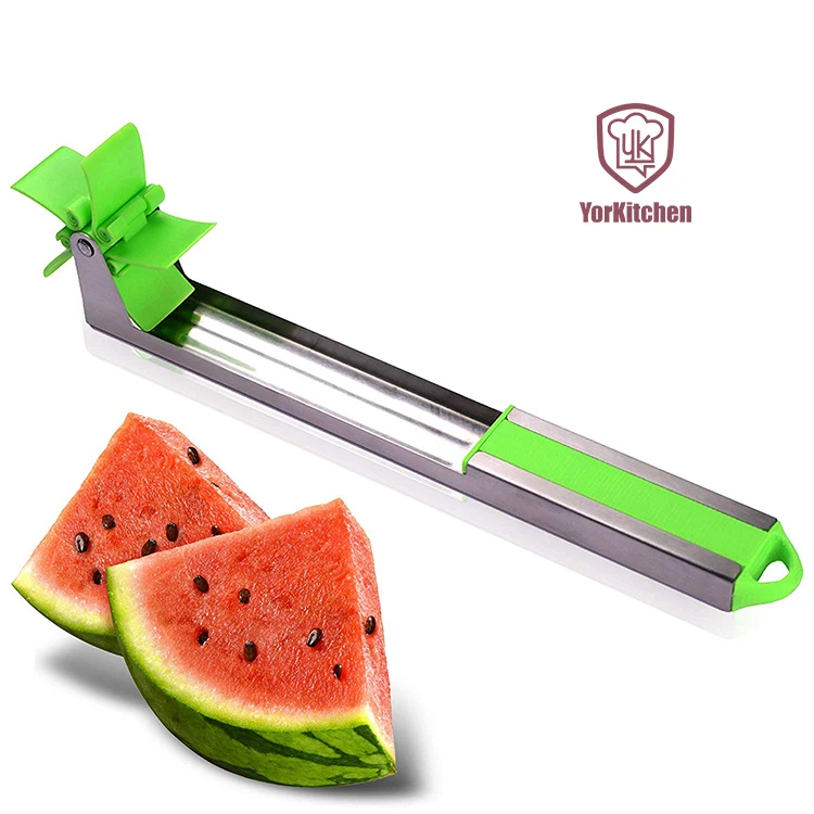 

New Watermelon Slicer Cutter Tongs Corer Fruit Melon Stainless Steel Tools