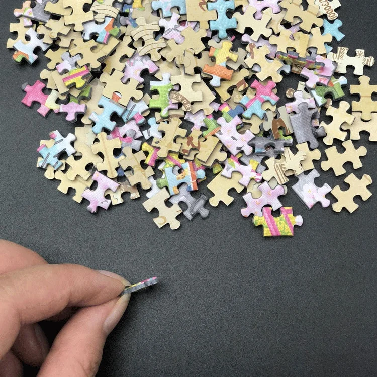 Mini shaped jigsaw puzzles