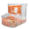 Clear surface bulk candy bin with scoop