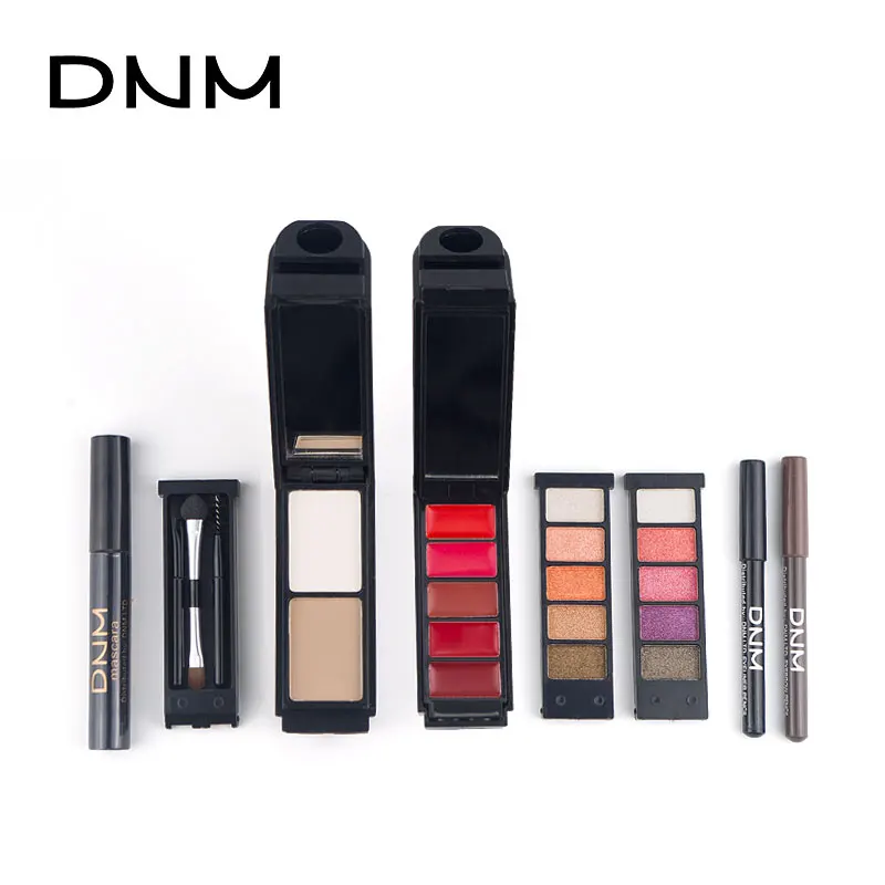 

DNM Gradual Eye Shadow Mascara Eyeliner Lipstick Concealer Air Cushion Matte Pearlescent Lazy Makeup Set Brush