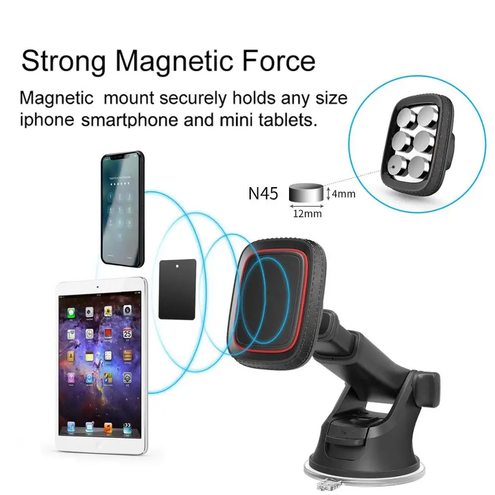 
Universal 360 Rotation Automatic Locked Car Phone Holder Bracket stand Windshield Mount for GPS Mobile Phone Holder - intl 