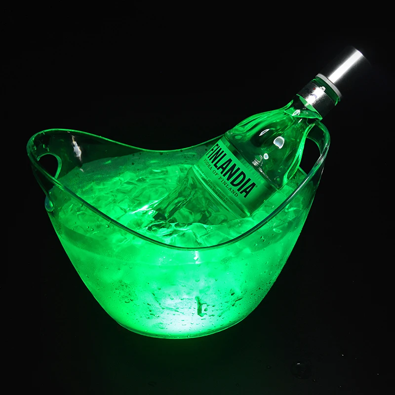 

factory supply clear plastic light led ice bucket china wholesale, Clear or other