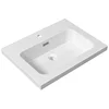 White Thick Edge Solid Surface Wall Huang Acrylic Wash Basin
