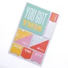 Promotional self adhesive student class office colorful kawaii Custom printed sticky note