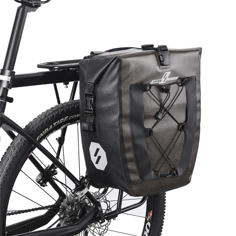 

New material large capacity waterproof mountain bike dry bicycle saddlebag, Black;customized