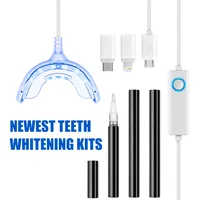 

TOWODE Private Label FDA Approved LED Light Tooth Bleaching Ge Kits Home Teeth Whitening Kit