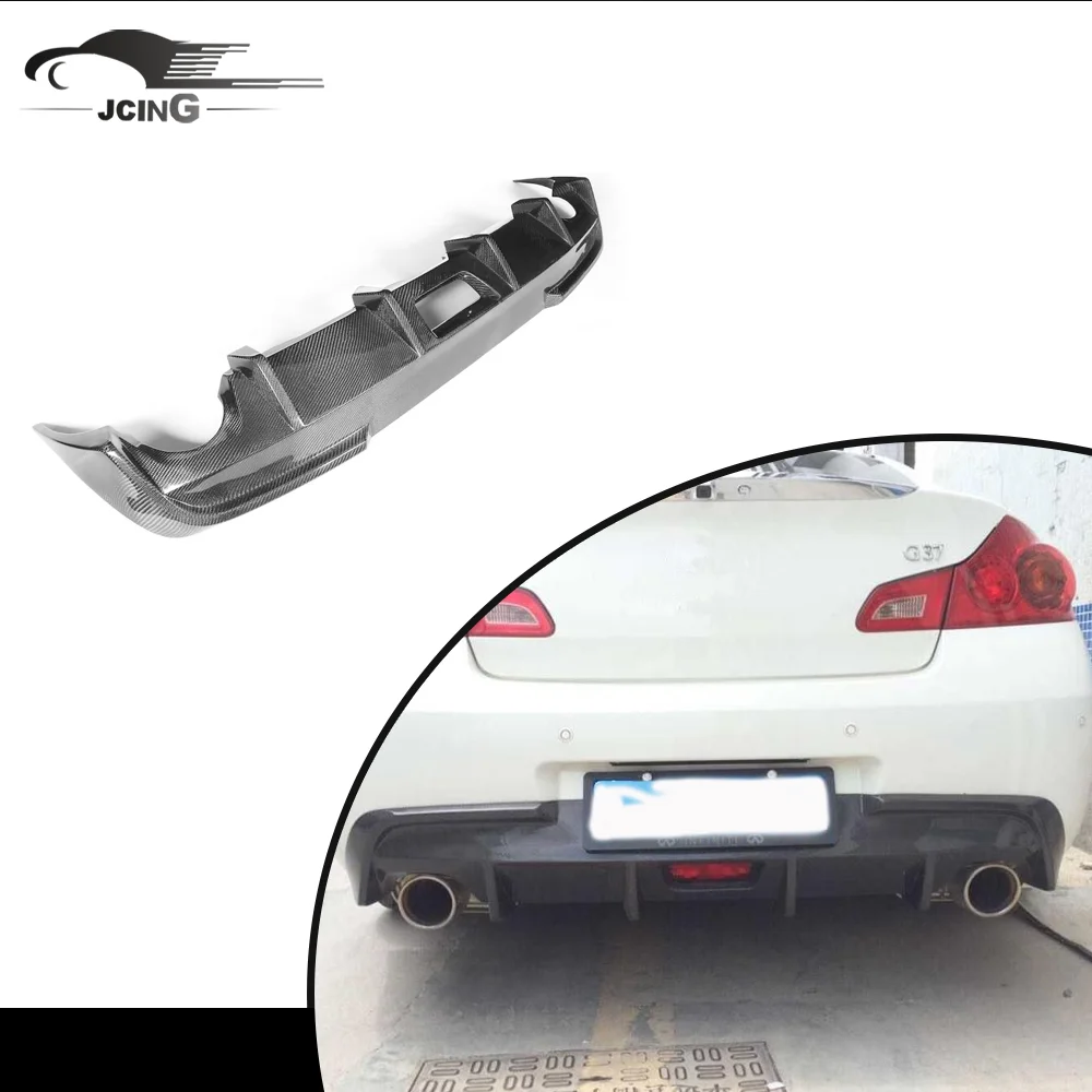 G Series V36 G35 G37 Sedan 4d Carbon Fiber Rear Bumper Diffuser For