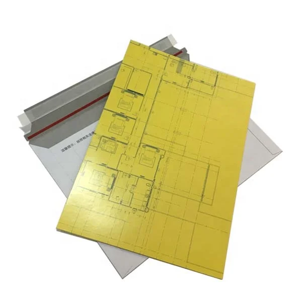Aanpassen Ontwerp 300gsm Wit Karton Papier Envelop Voor Verzending Documenten