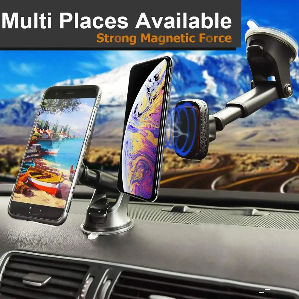 
Universal 360 Rotation Automatic Locked Car Phone Holder Bracket stand Windshield Mount for GPS Mobile Phone Holder - intl 