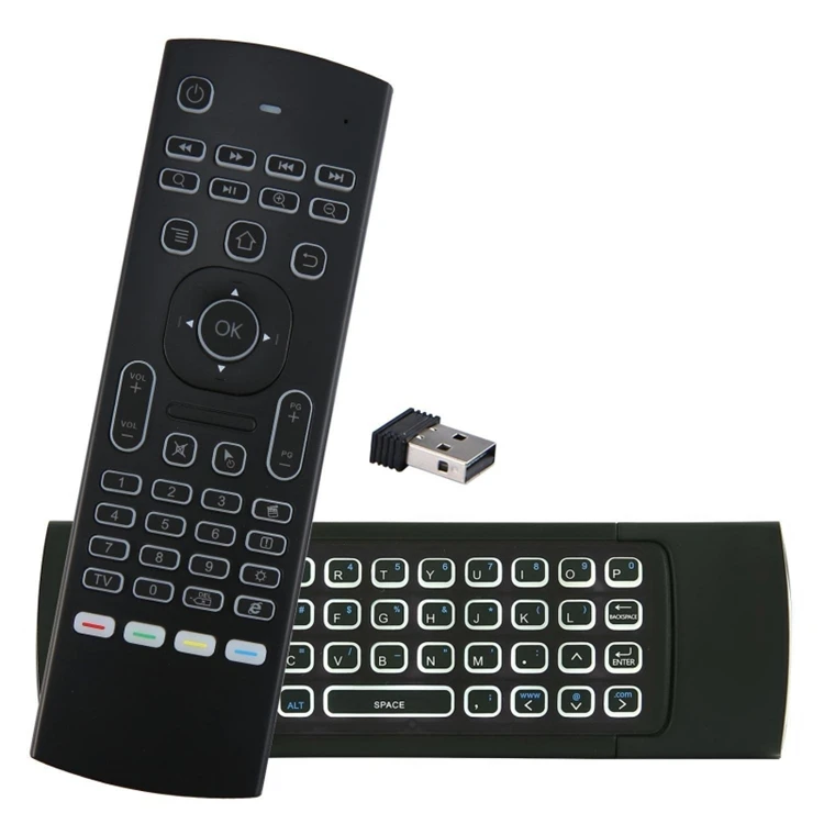 

MX3 Backlit Air Mouse T3 Smart Remote Control 2.4G RF Wireless Keyboard with Voice Microphone for X96 tx3 H96 pro Android TV Box