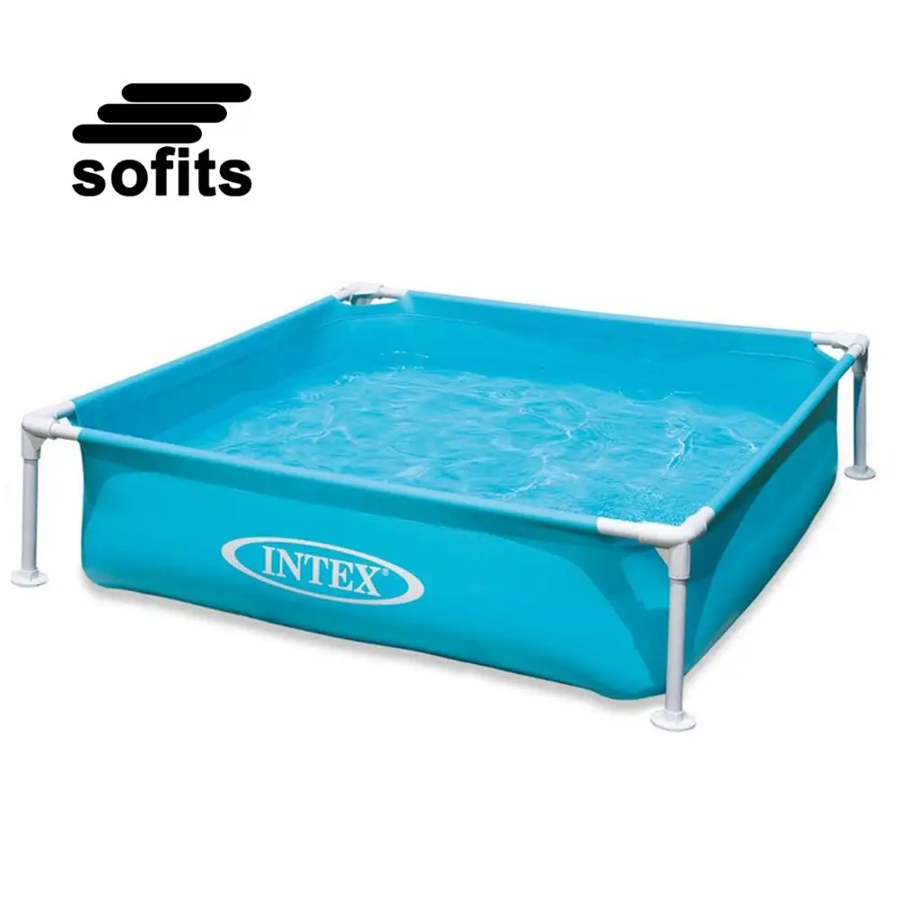 

Original INTEX 57173 Rectangle Metal Frame Swimming Pool for Children Mini Frame Swimming Pool, As picture