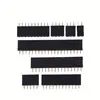 2.54mm Single Row Straight Male+Female SIL Pin Header Socket Row Strip PCB Connector for module 2\/3\/4\/5\/10\/12\/16\/20 Pin