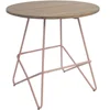 Modern Metal Base with Wooden Top Hotel Restaurant Hairpin Side Dining Table